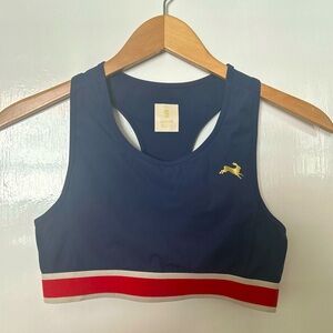 Tracksmith Run Racerback Bra w/Bunny Small